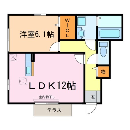 D-room Kの物件間取画像